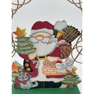 "Kris Kringle & Critters" Christmas Card Holder
